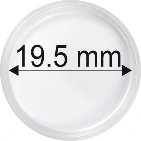Plastová kapsle na minci 19,5 mm