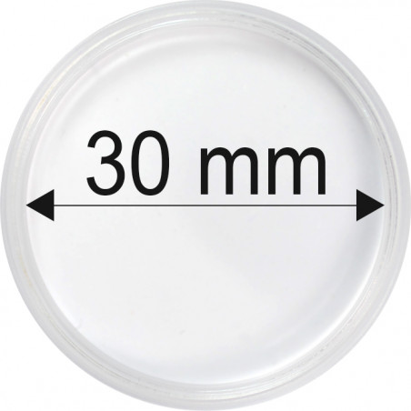 Plastová kapsle na minci 30 mm