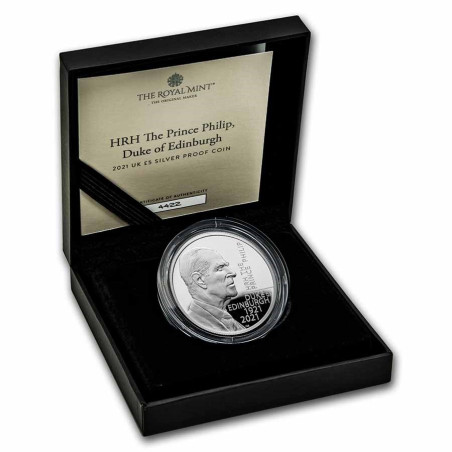 Stříbrná mince 28,28 g Princ Filip Vévoda z Edinburghu 2021 Proof