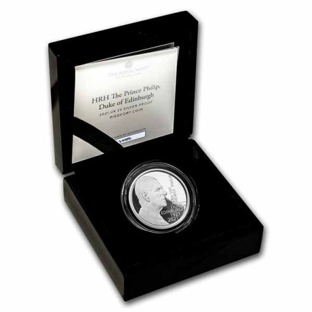 Stříbrná mince 56,56 g Princ Filip Vévoda z Edinburghu 2021Proof Piedfort