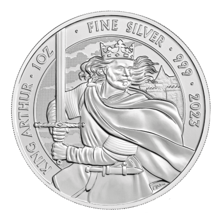 Stříbrná mince 1 Oz Mýty a legendy - King Arthur 2023 (král Artuš)