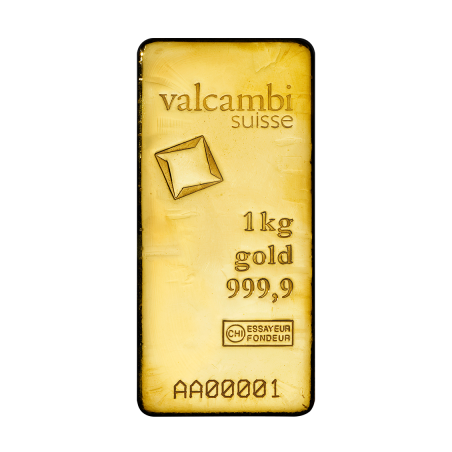 Zlatý slitek 1000 g Valcambi