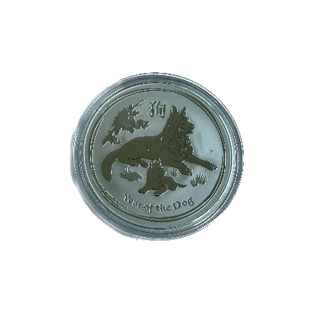 Stříbrná mince 1 Oz Lunar Series II Year of the Dog 2018