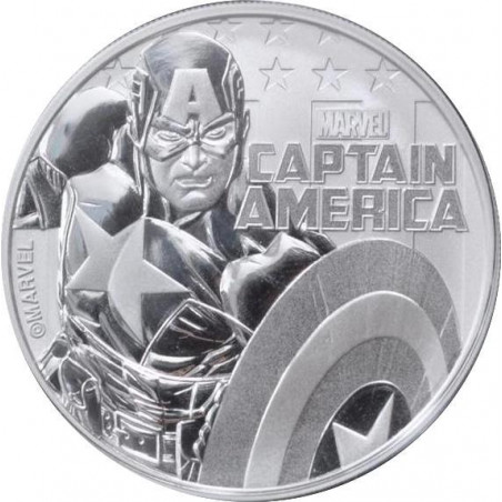 Stříbrná mince 1 Oz Marvel Kapitán Amerika 2019