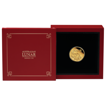 Zlatá mince 1/10 Oz Lunar Series III Year of the Dragon 2024 Proof