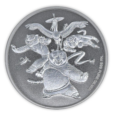 Stříbrná mince 1 Oz 15. výročí Kung Fu Panda 2023