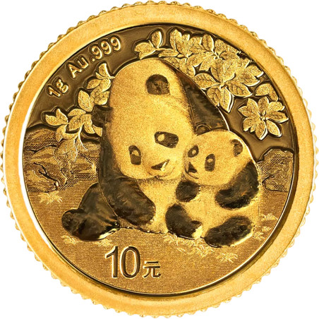 Zlatá mince 1 g China Panda 2024