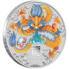 Stříbrná mince 1/4 Oz Lunar Series III Year of the Dragon 2024 Kolorováno