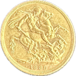 Zlatá mince 7,32 g Sovereign různé roky