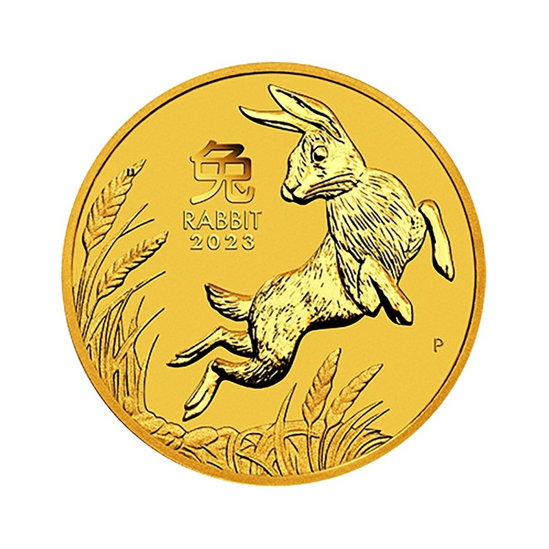 Zlatá mince 1/4 Oz Lunar Series III Year of the Rabbit 2023