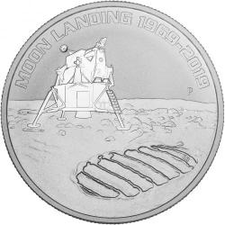 Stříbrná mince 1 Oz Moon Landing 1969-2019