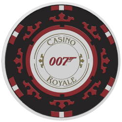 Stříbrná mince 1 Oz Casino Royale Chip 2023 Kolorováno