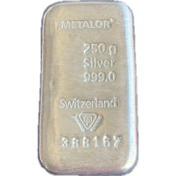 Stříbrný slitek 250 g Metalor
