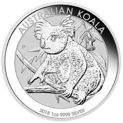 Stříbrná mince 1 Oz Koala 2018